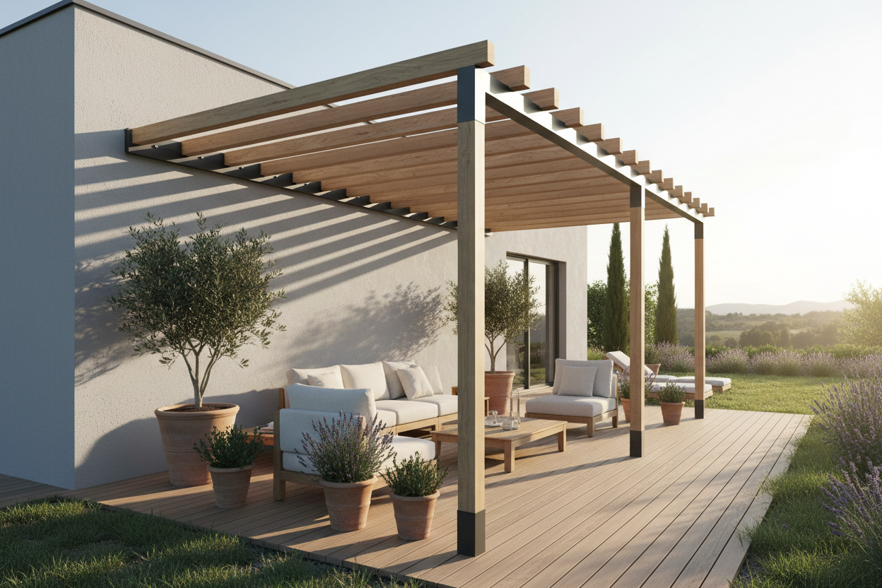 Wall-Mounted Pergolas