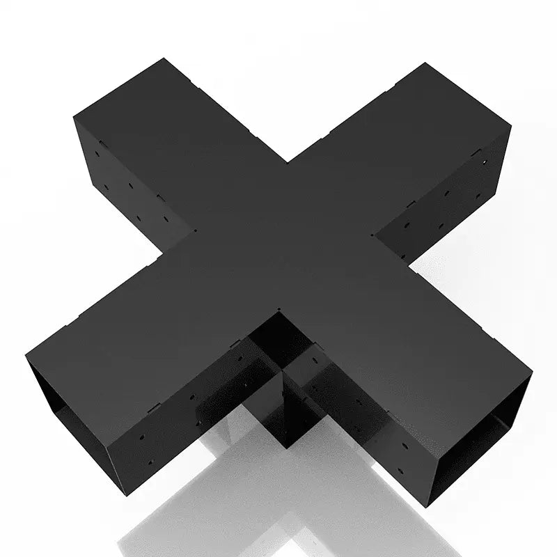 Conector central cu 5 brațe pentru grindă de 10×10 cm